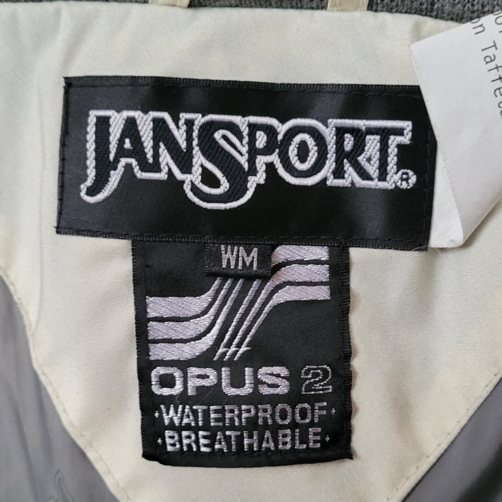 JanSport Opus 2 Jacket Cream Utility Hiking Cargo Coat Waterproof Breathable M - Picture 14 of 15